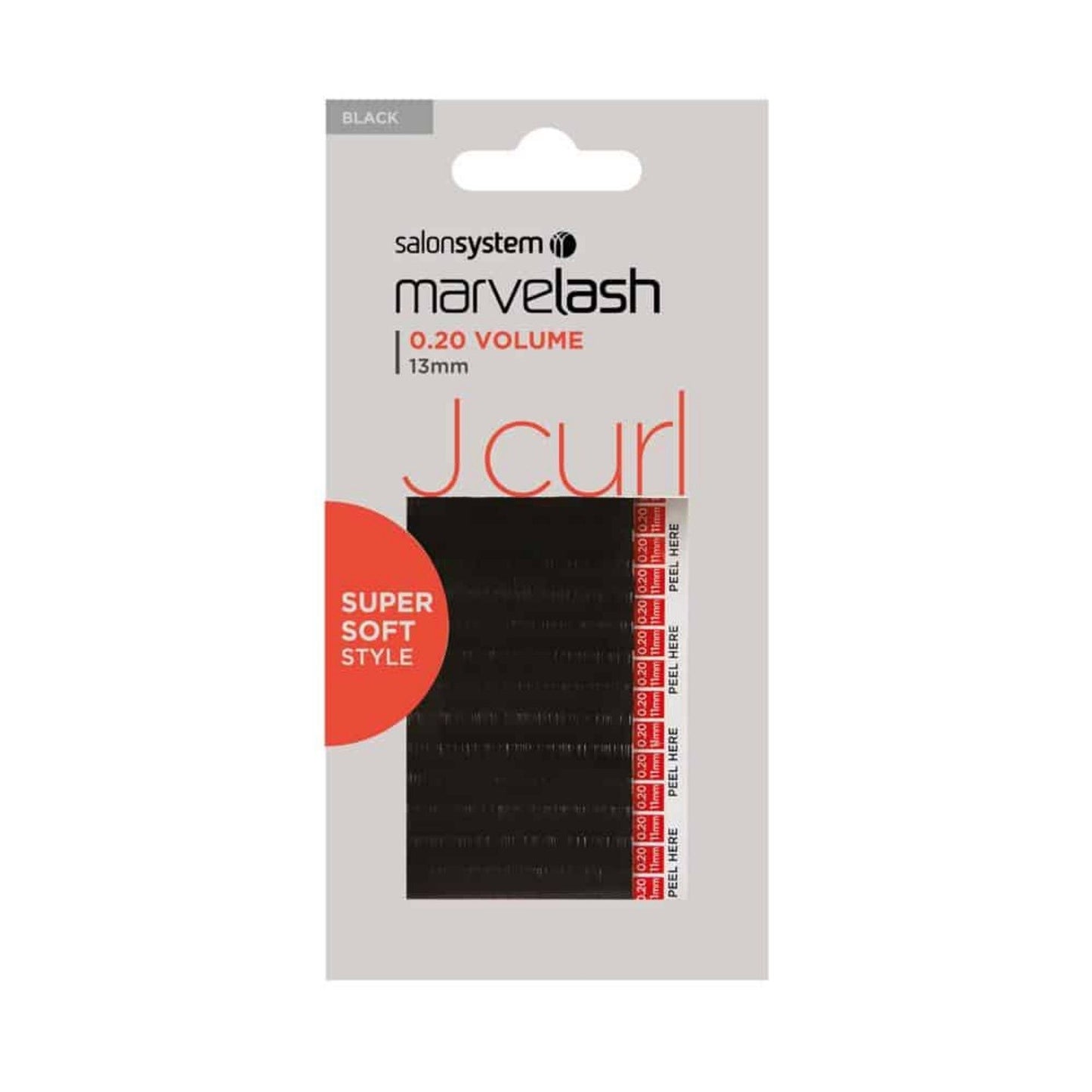 Salon System Marvelash J Curl 0.20 Volume, 13mm Super Soft Lash (SHOP)