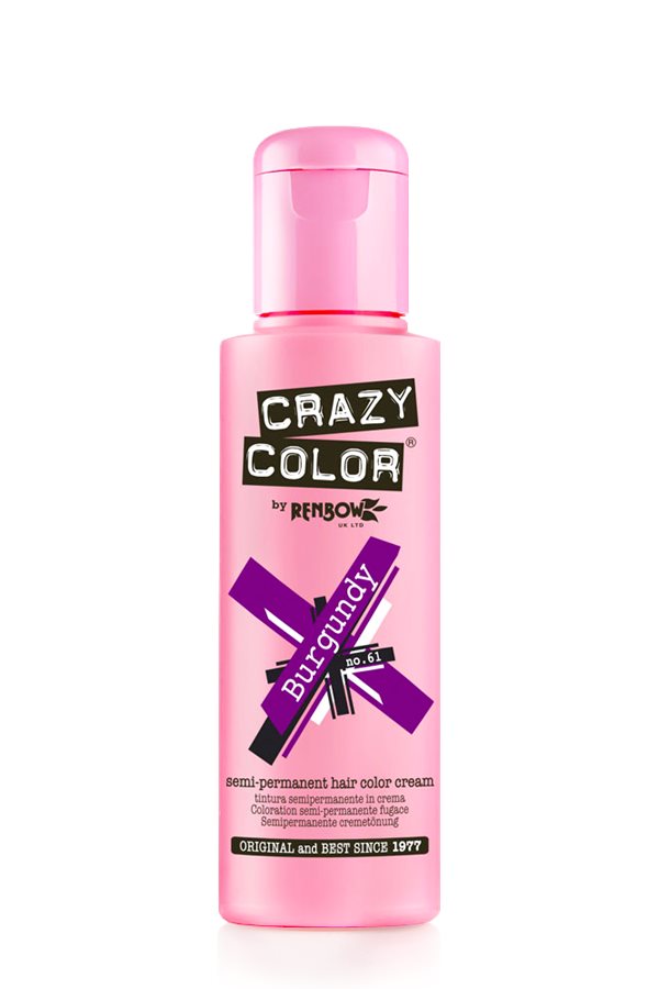 Crazy Colour Burgundy Hair Dye 100ml