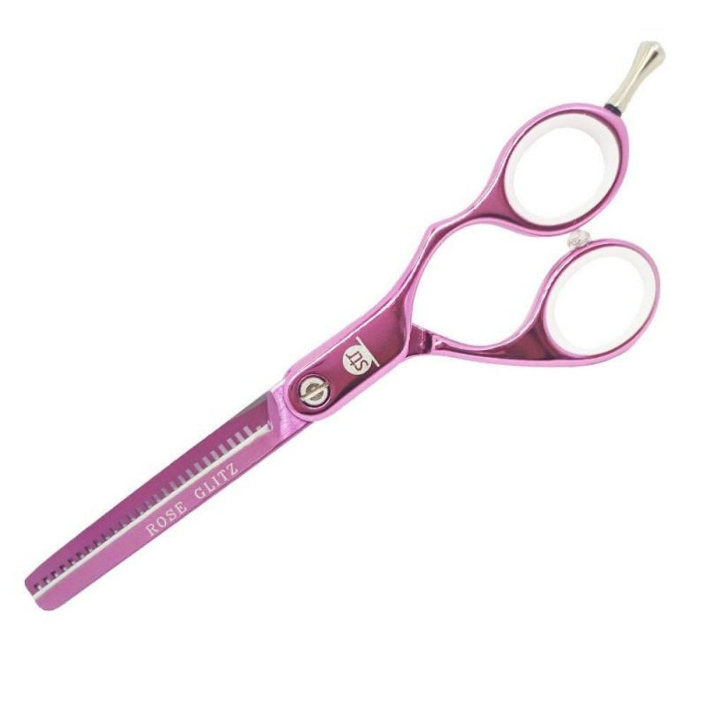 Rand Rocket 5.5" STR Rose Glitz Thinner  Hairdressing Scissors (SHOP)