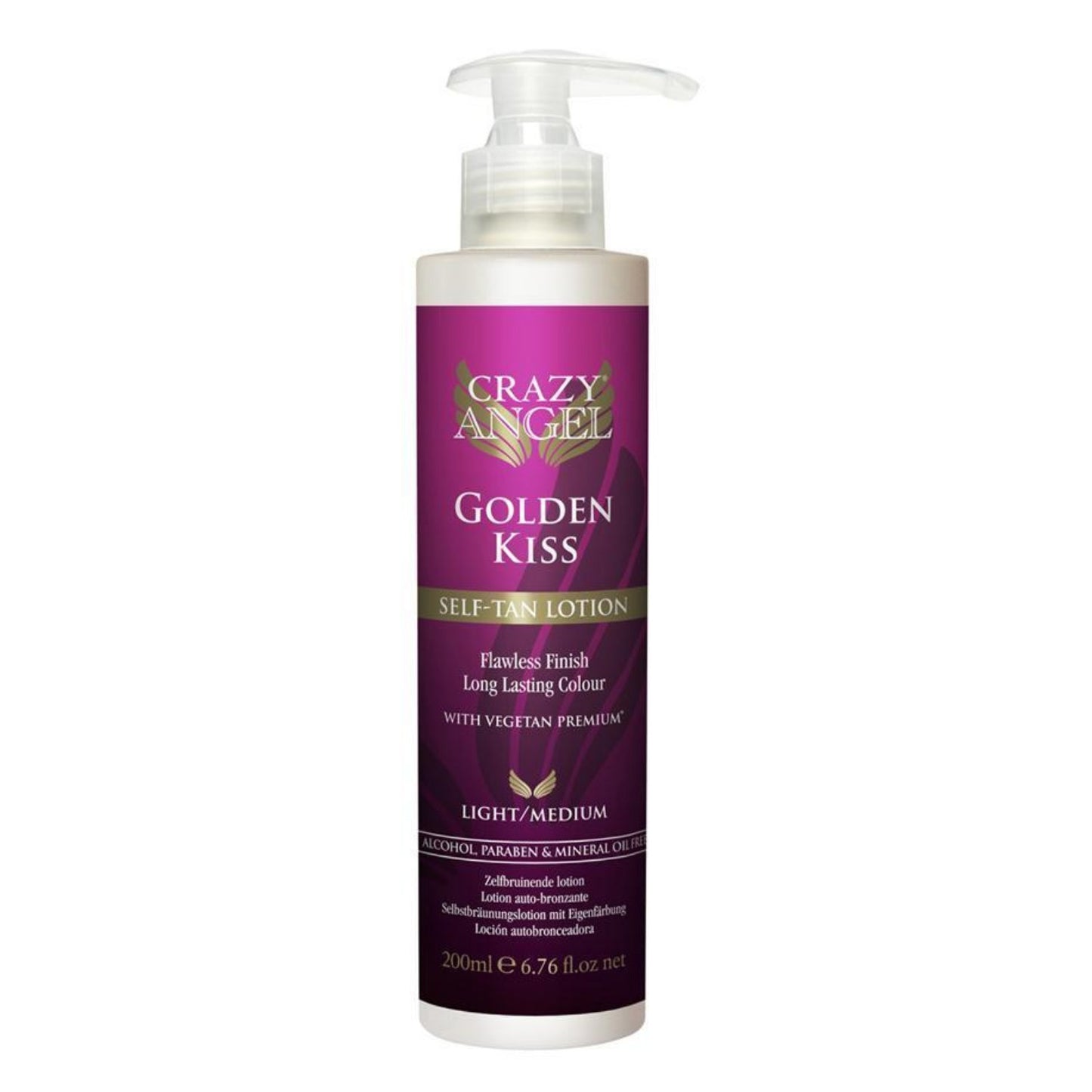 Crazy Angel Golden Kiss (5% DHA) Tanning Lotion 200ml