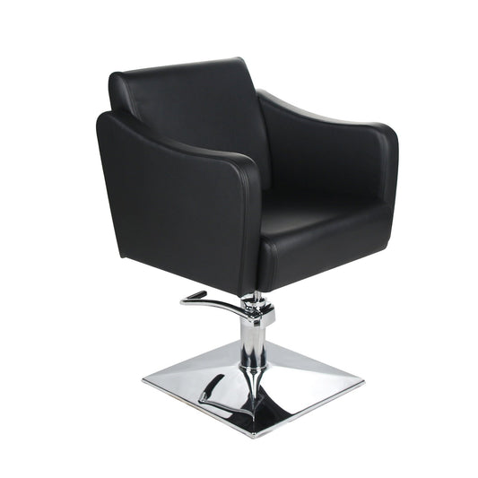 Salon Fit Manhattan Hydraulic Styling Chair Square Base - Black
