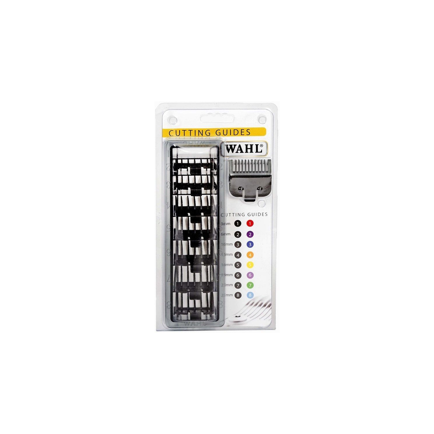 WAHL Black Cutting Guides Sizes 1-8