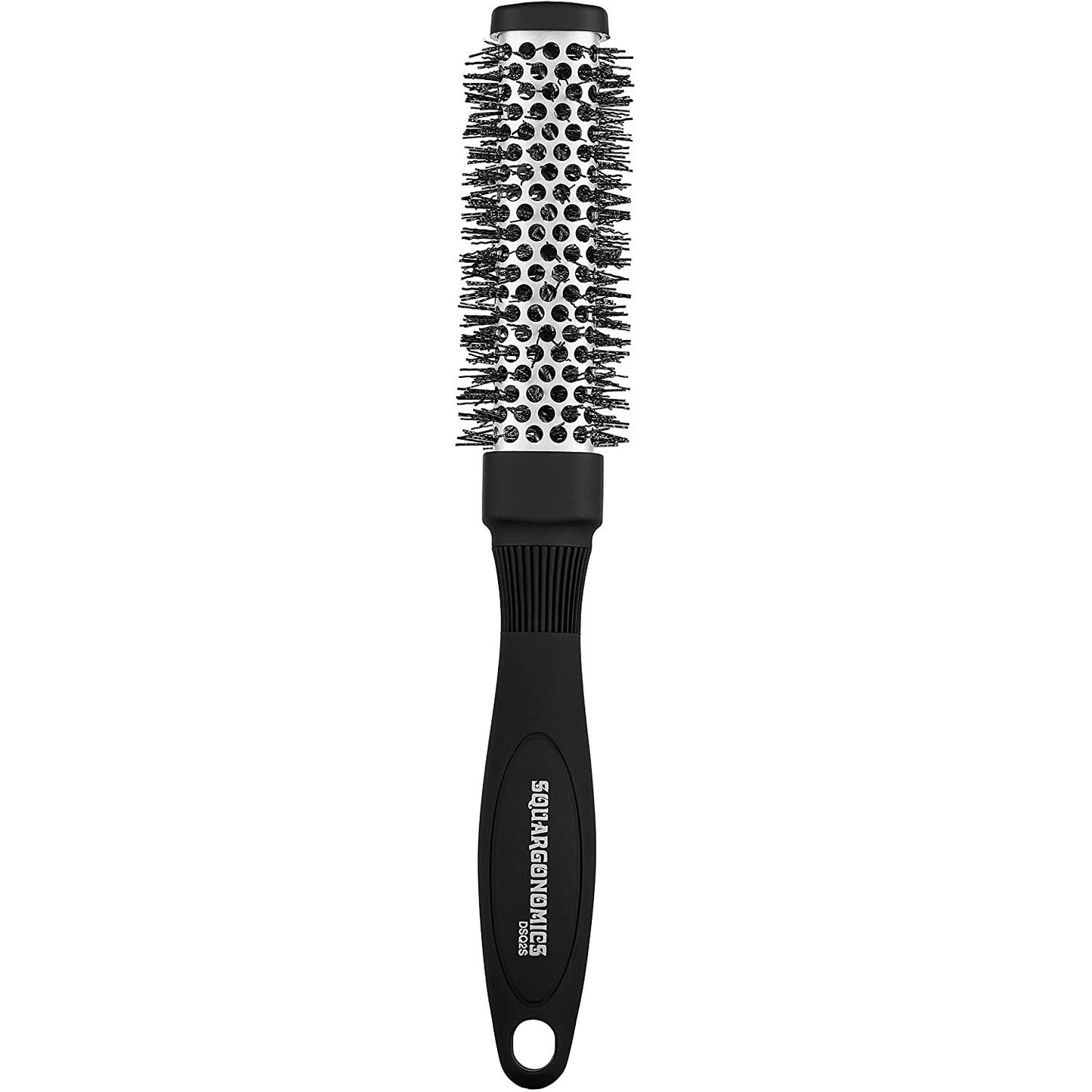 Denman Squargonomics Silver Hairbrush Small 25mm