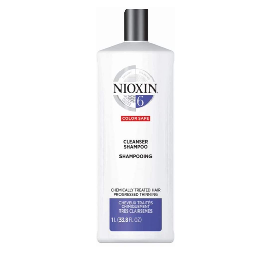Nioxin System 6 Shampoo for Chemically Treated Hair with Progressed Thinning 1L