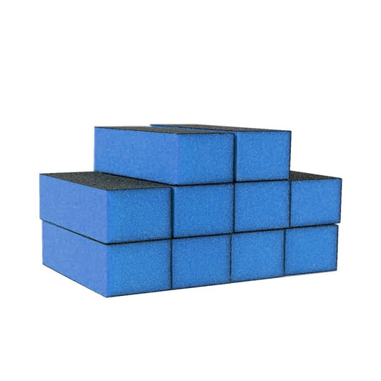 The Edge Blue 3-Way Sanding Block - Grit 300/300 - Pack Of Ten Sanding Blocks