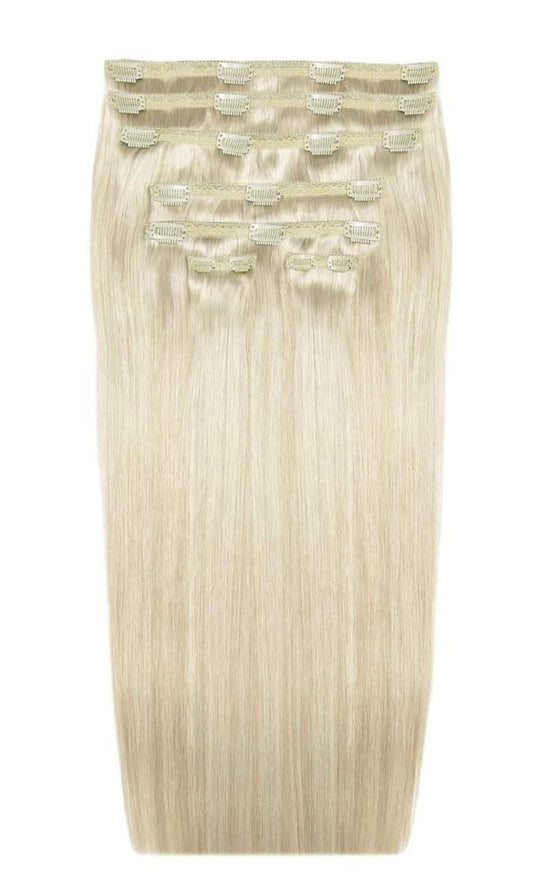 26" Double Hair Set Clip-In Extensions - Barley Blonde