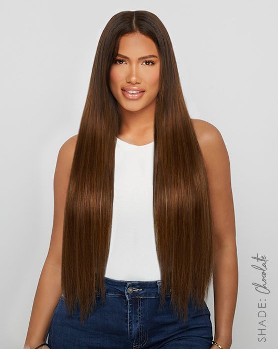 26" Double Hair Set Clip-In Extensions - L.A. Blonde