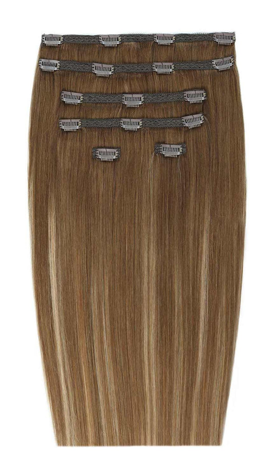 22" Double Hair Set Clip-in Extensions - Caramelized