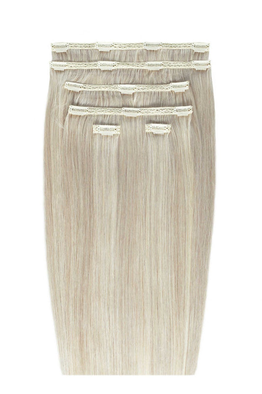 22" Double Hair Set Clip-in Extensions - Iced Blonde