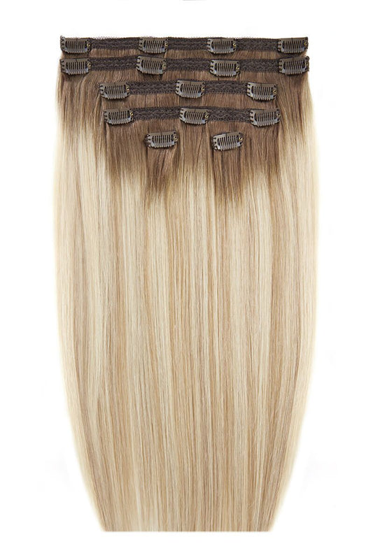 26" Double Hair Set Clip-In Extensions - Calabasas