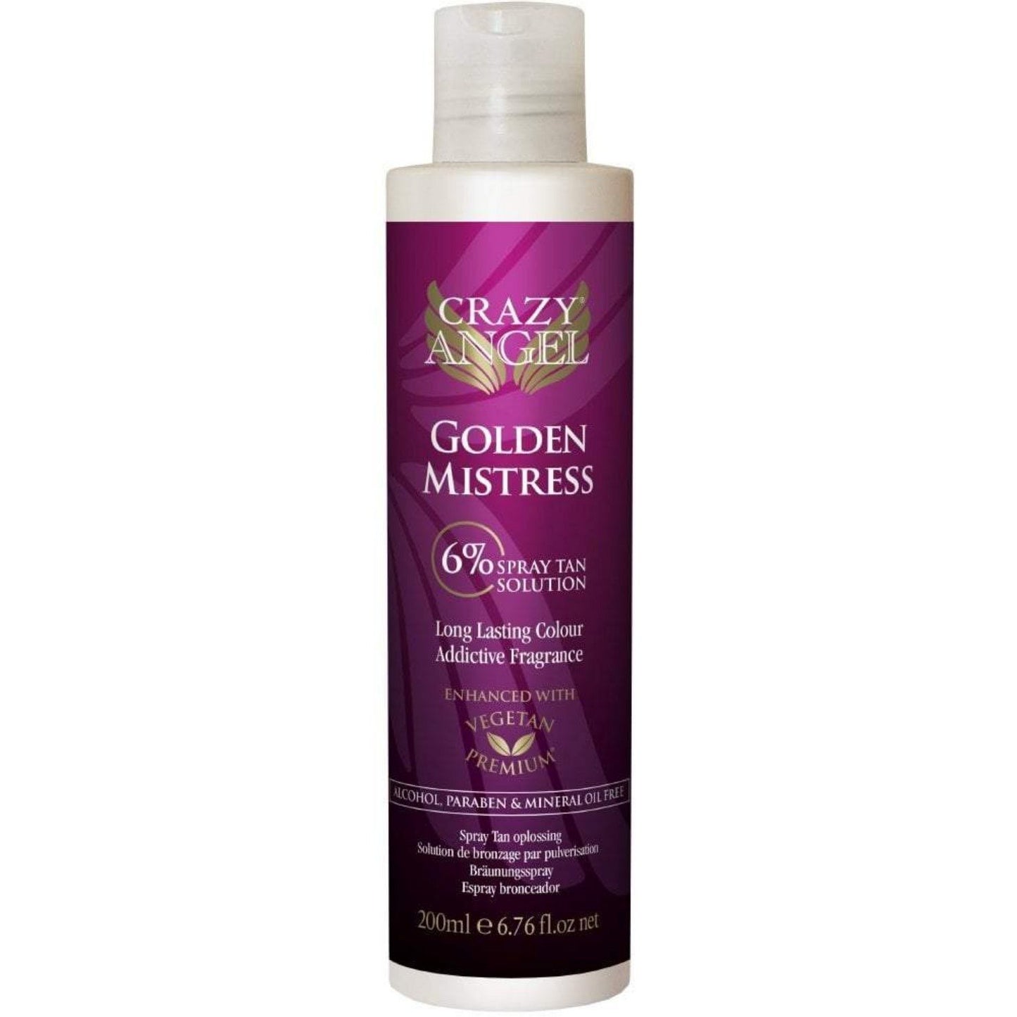 Crazy Angel Golden Mistress 6% Spray Tan Solution 200ml (SHOP)
