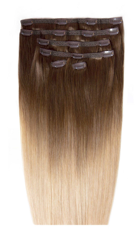 22" Double Hair Set Clip-in Extensions - High Contrast Warma