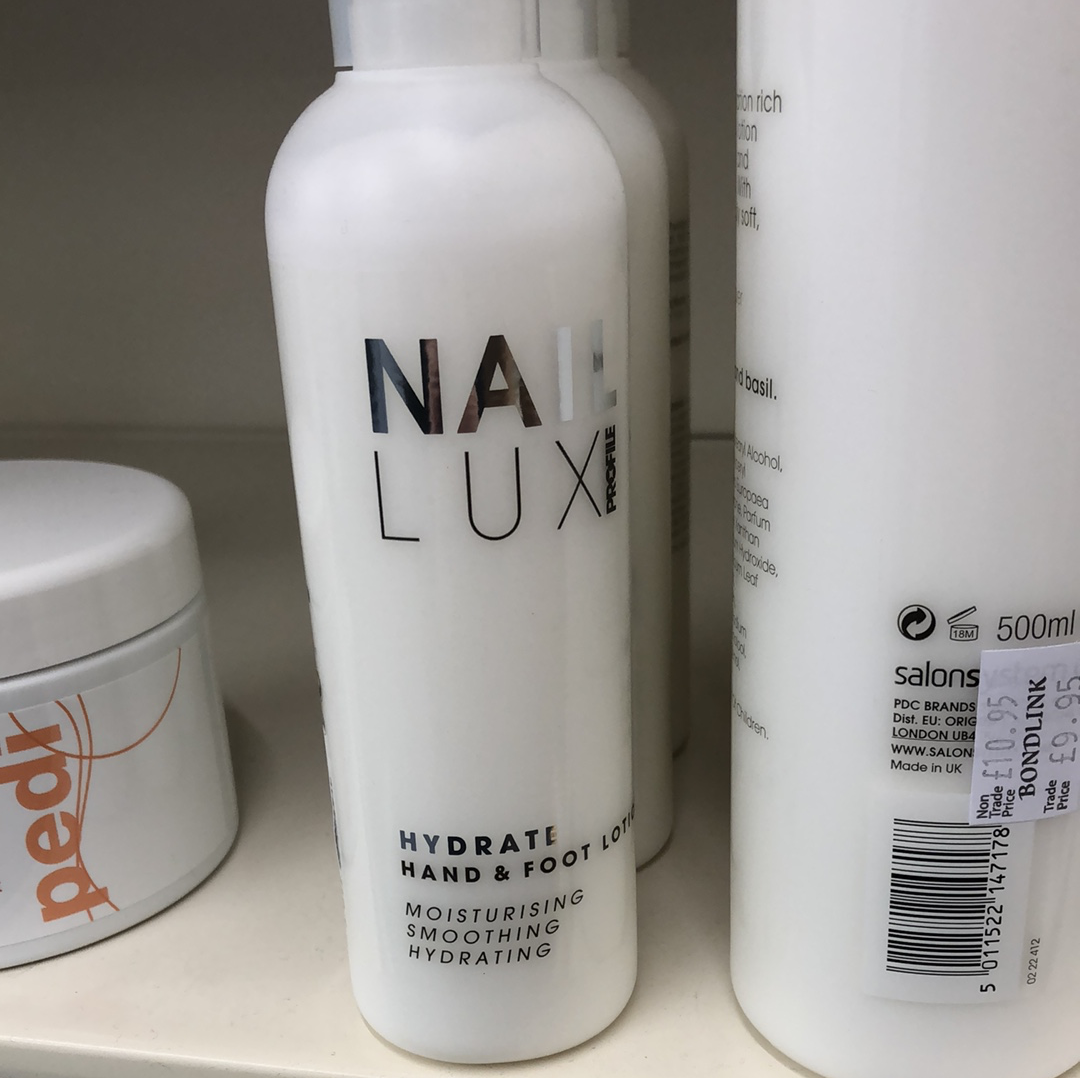 Salon system nail lux hydrate hand & foot lotion 250ml (SHOP)
