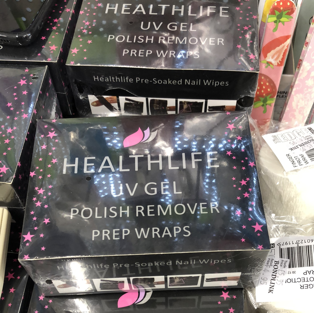 Healthlife uv gel polish remover wipes (SHOP)
