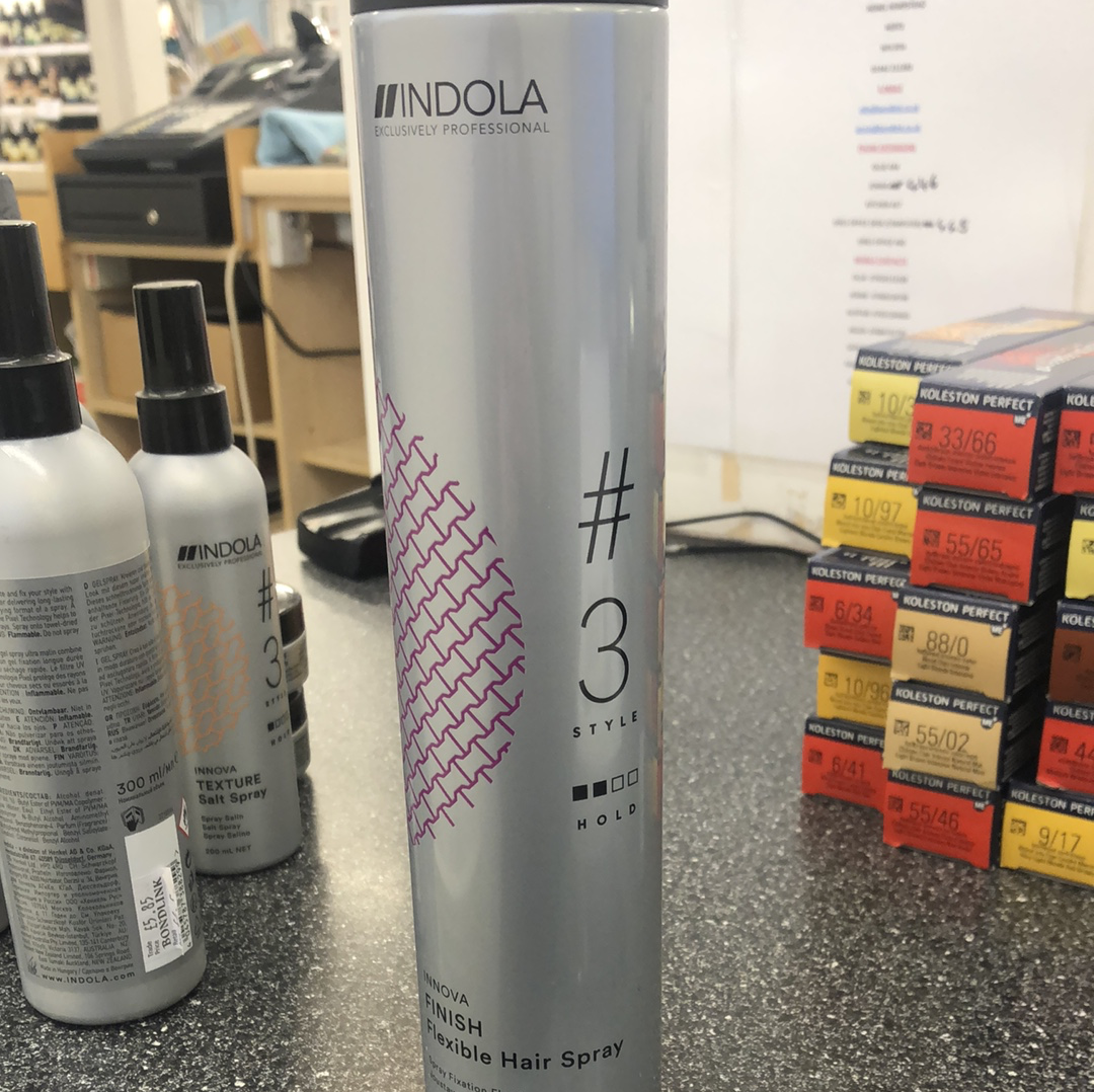 Indola innova finish flexible hairspray 500ml (SHOP)
