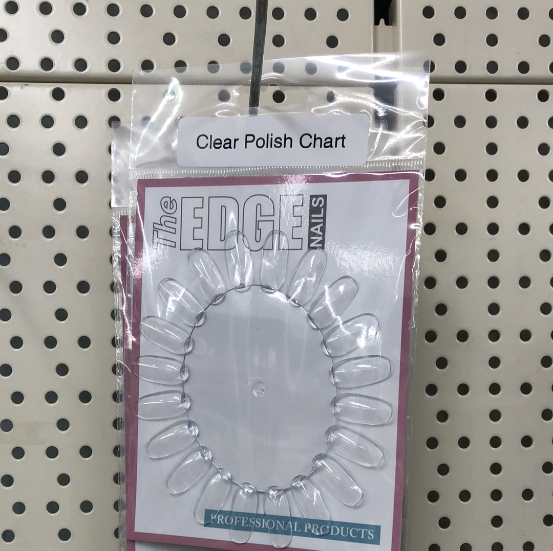 The Edge Clear Polish Colour / Nail Art Chart Wheel (SHOP)