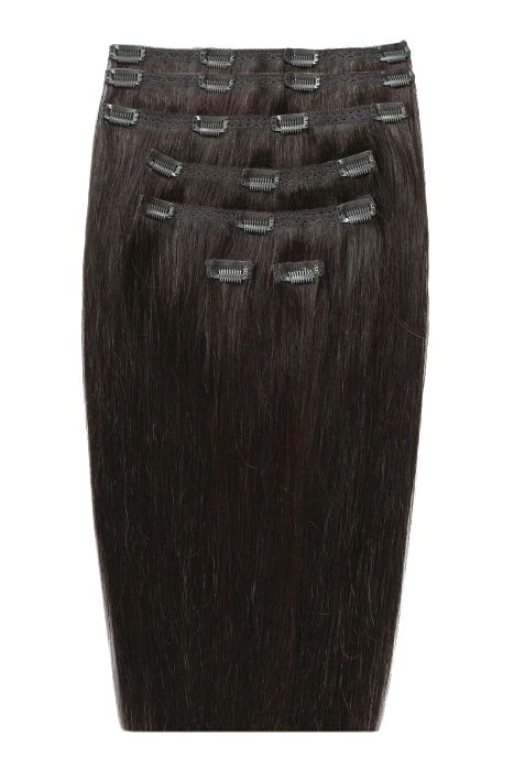 26" Double Hair Set Clip-In Hair Extensions - Raven
