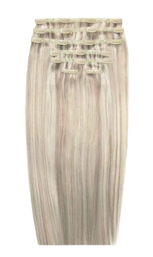 26" Double Hair Set Clip-In Extensions - Viking Blonde